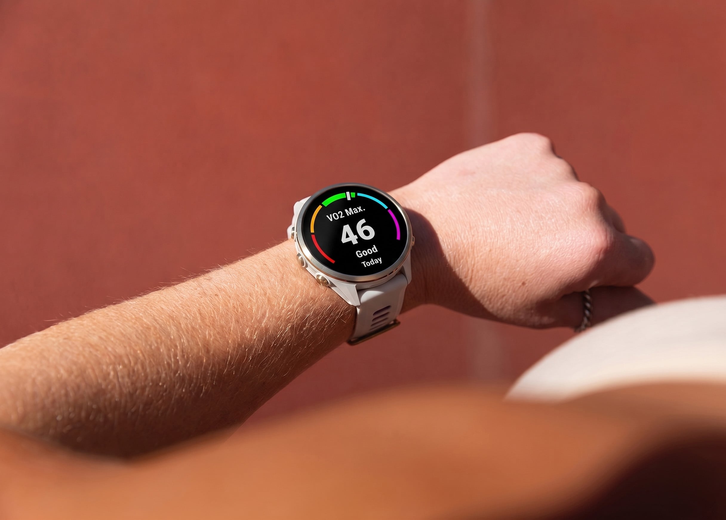 Tampilan jam Garmin VO2Max.