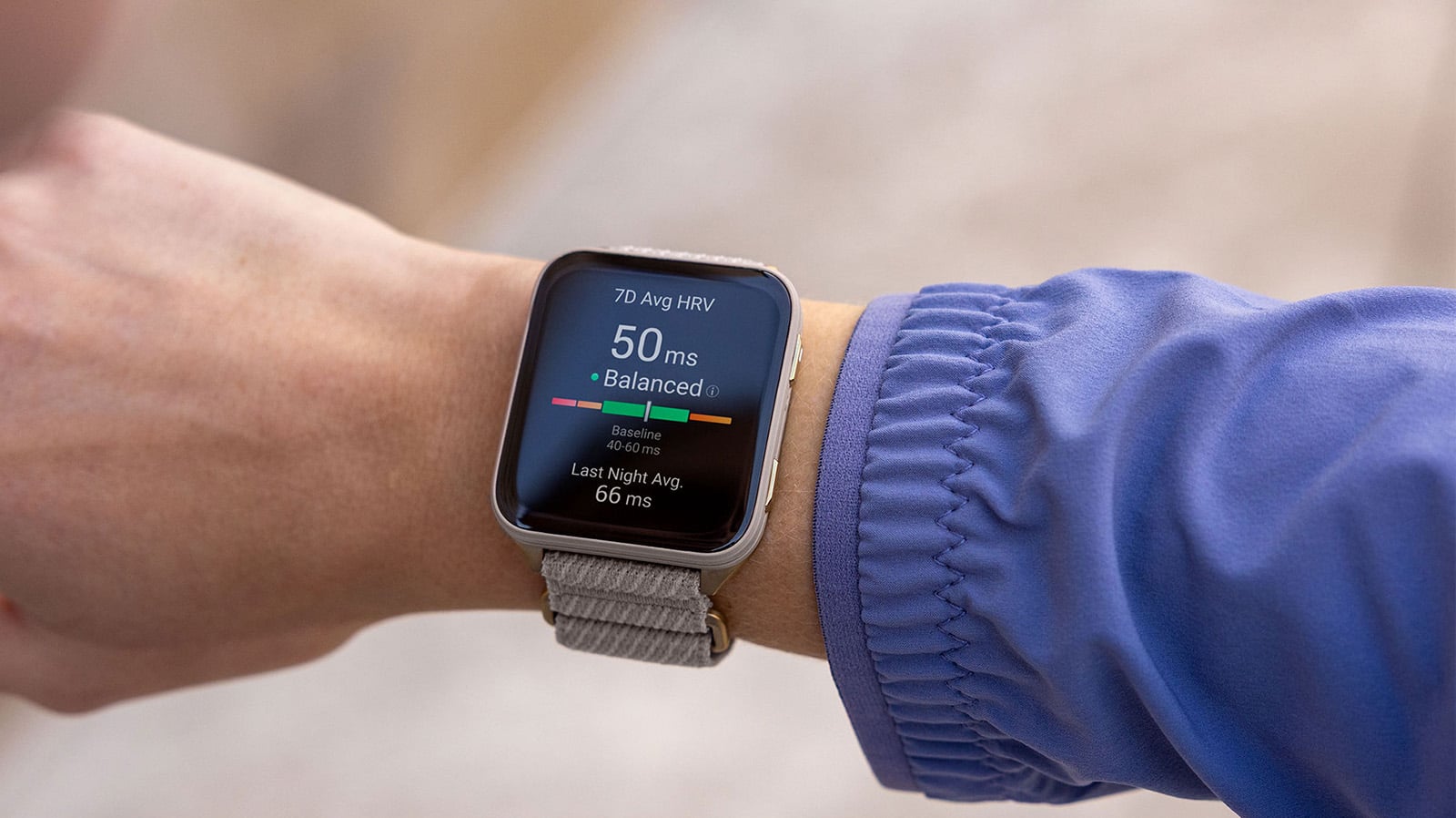 Garmin HRV watch face.